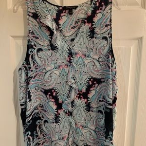 BR excellent used condition blue paisley tank